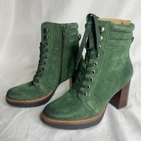Naturalizer Women's Callie2 Spruce Green Lace Up Ankle Boot Size 5M - Picture 6 of 11
